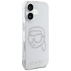 KARL LAGERFELD futerał do IPHONE 16 KLHCP16SHKHDCELT (IML Rhinestones K Head) transparentny